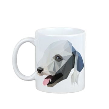 Artdog Bedlington terier, Rothbury terier - skodelica s fotografijo in napisom geometrijski pes Art-Dog