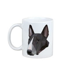 Artdog Bull terier, Bull Terrier - skodelica s fotografijo in napisom geometrijskega psa Art-Dog
