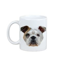 Artdog Angleški buldog, Bulldog - skodelica s fotografijo in napisom geometrijski pes Art-Dog