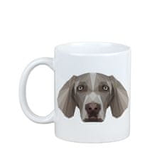 Artdog Weimaraner, Weimaraner - skodelica s fotografijo in napisom geometrijski pes Art-Dog
