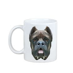 Artdog Cane Corso Italiano - skodelica s fotografijo in napisom geometrijskega psa Art-Dog