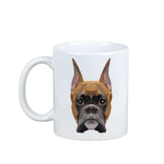 Artdog Boxer, Boxer I - skodelica s fotografijo in napisom geometrijskega psa Art-Dog