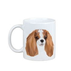 Artdog Cavalier King Charles Spaniel - skodelica s fotografijo in napisom geometrijskega psa Art-Dog