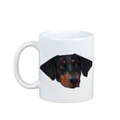 Artdog Doberman, Dobermann - skodelica s fotografijo in napisom geometrijski pes Art-Dog