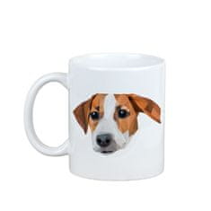 Artdog Jack Russell Terrier - skodelica s fotografijo in napisom geometrijski pes Art-Dog