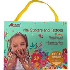 AVENIR Nalepke in tatuje za nohte - cvetje