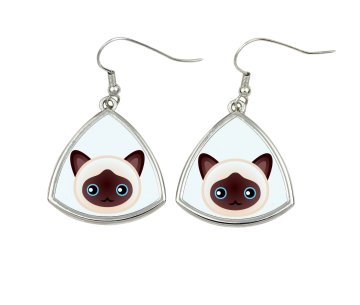 Artdog Birman - elegantni kovinski darilni uhani znamke Art-Dog