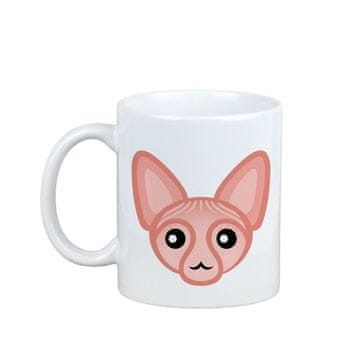 Artdog Sfinks - skodelica z grafiko in napisom znamke Art-Dog