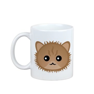 Artdog Selkirk Rex - skodelica z grafiko in napisom znamke Art-Dog