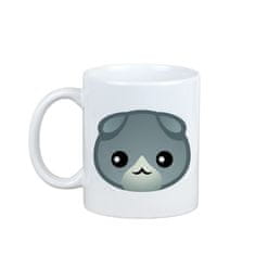 Artdog Scottish fold - skodelica z grafiko in napisom znamke Art-Dog
