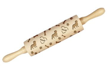 Artdog Drever, švedski jazbečar - valjar s kužkom, okraševanje piškotov z valjarjem z vzorci, darilo za Art-Dog keramičarja