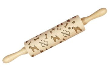 Artdog Welsh terier, Welsh Terrier - valjar s kužkom, okraševanje piškotov z valjarjem z vzorci, darilo za keramičarja Art-Dog