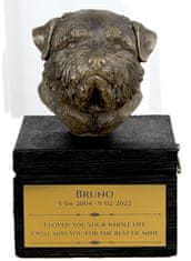 Artdog Norfolk terier - žara z gravuro in skulpturo psa, zadnje slovo, ročno delo Art-Dog
