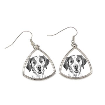 Artdog Brittany Spaniel, Epagneul Breton - pasji uhani, viseči uhani s fotografijo, personaliziran nakit s potiskom Art-Dog