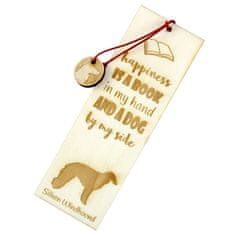 Artdog Silken Windhound - zaznamek s psom, personaliziran zaznamek, pasji pripomoček za bralce Art-Dog