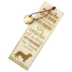 Artdog Alpski kratkonogi hrt - zaznamek s psom, personaliziran zaznamek, darilo za knjižnega molja Art-Dog