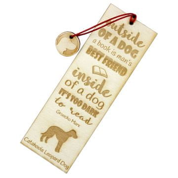 Artdog Catahoula Leopard Dog - zaznamek s psom, personaliziran zaznamek, darilo za knjižnega molja Art-Dog