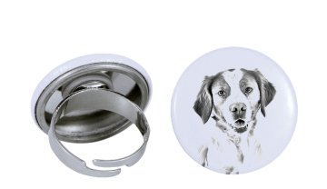 Artdog Brittany Spaniel, Epagneul Breton - ženski nakit s podobo psa, ročno delo, možnost dodajanja lastne fotografije, blagovna znamka Art-Dog