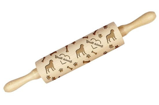 Artdog Španski mastif - valjar s kužkom, okraševanje piškotov z valjarjem v vzorcih, darilo za keramičarja Art-Dog