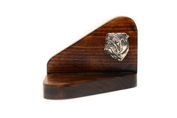 Artdog Angleški buldog, Bulldog II - lesen svečnik s psom, stojalo za čajne svečke, pasji spomenik Art-Dog