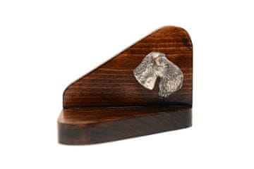 Artdog Kerry Blue Terrier, Irski Blue Terrier - lesen svečnik s psom, stojalo za čajne svečke, pasji spomenik Art-Dog