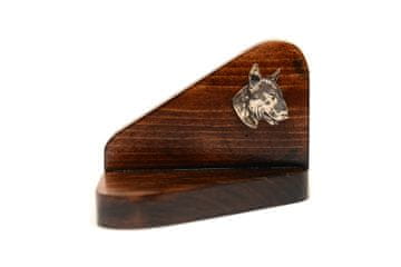 Artdog Bull Terrier, Bull Terrier III - lesen svečnik s psom, stojalo za čajne svečke, pasji spomenik Art-Dog