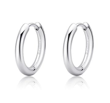 S'Agapõ Minimalistični jekleni obročasti uhani Chunky SHK69