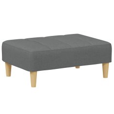 Vidaxl Stolček za noge temno siv 77x55x31 cm blago