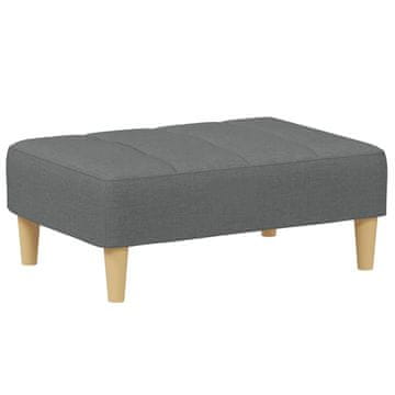 Vidaxl Stolček za noge temno siv 77x55x31 cm blago