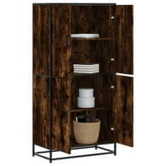 shumee vidaXL Visoka omara dimljen hrast 68x35x139 cm inženirski les
