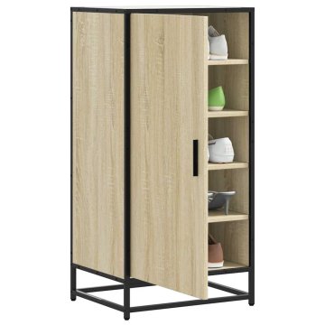 shumee vidaXL Regal za čevlje sonoma hrast 48x38x97,5 cm inženirski les