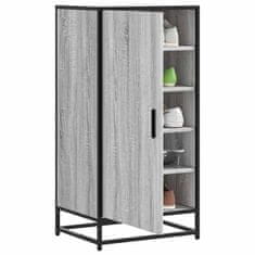 shumee vidaXL Regal za čevlje siva sonoma 48x38x97,5 cm inženirski les