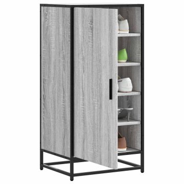 shumee vidaXL Regal za čevlje siva sonoma 48x38x97,5 cm inženirski les