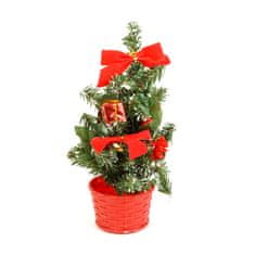 Family Christmas Mini okrašeno božično drevo v košarici 30cm 4 vrste