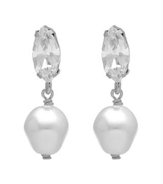 Bleščeči srebrni uhani z baročnimi biseri Namen A4657-07HT