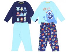 PRIMARK 2 x Modra pižama s pošastmi 18-24 m 92 cm