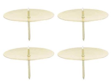 Rayher.	 Svečniki za adventne sveče, zlati, 4cm, set 4