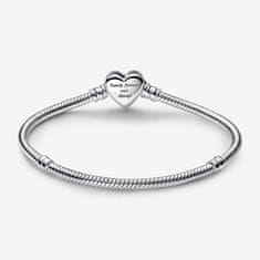 Pandora Romantična srebrna zapestnica Heart Moments 592645C01 (Dolžina 20 cm)