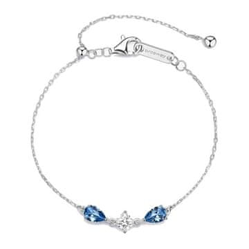 Brosway Srebrna zapestnica s kubičnim cirkonijem Freedom Blue Fancy FFB112