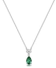 Brosway Srebrna ogrlica Lovely Life Green Fancy FLG109