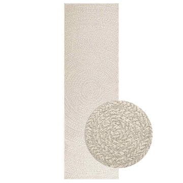 shumee vidaXL Rug "ZIZUR" Cream 80x250 cm Juta videz Notranje in zunanje