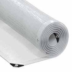 shumee vidaXL Prozorna ponjava z očesci 2x12 m polietilen