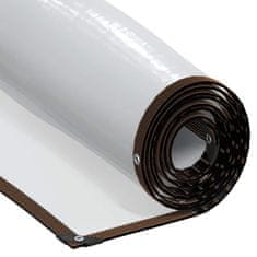 shumee vidaXL Prozorna ponjava z očesci 6x12 m polietilen