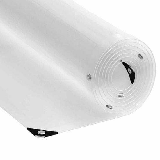 shumee vidaXL Prozorna ponjava z ušesi 4x6 m PVC
