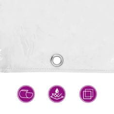 Vidaxl vidaXL Prozorna ponjava z očesci 1 x 8 m PVC