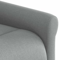 Vidaxl Električni naslanjač s funkcijo vstajanja svetlo siv