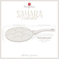 Berlingerhaus Ponev za palačinke s površino iz titana 26 cm 7 položajev Sahara Collection BH-7794