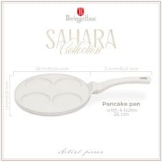 Berlingerhaus Ponev za palačinke s površino iz titana 26 cm 4 položaji Sahara Collection BH-7796