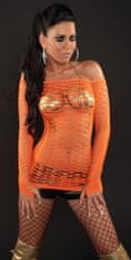 Amiatex Ženski erotičen kostim 76269, oranžna, UNIVERZáLNí