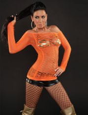 Amiatex Ženski erotičen kostim 76269, oranžna, UNIVERZáLNí
